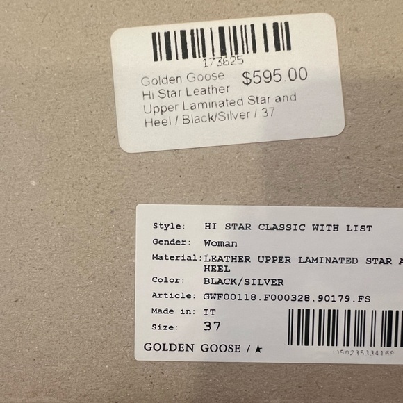 Golden Goose Hi Star platform low-top sneaker.  Size 37 - Picture 9 of 9